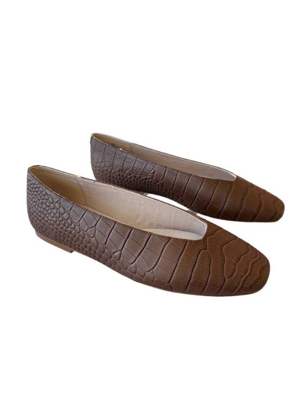 NEW YOSI SAMRA women's emerson round toe flat in chocolate